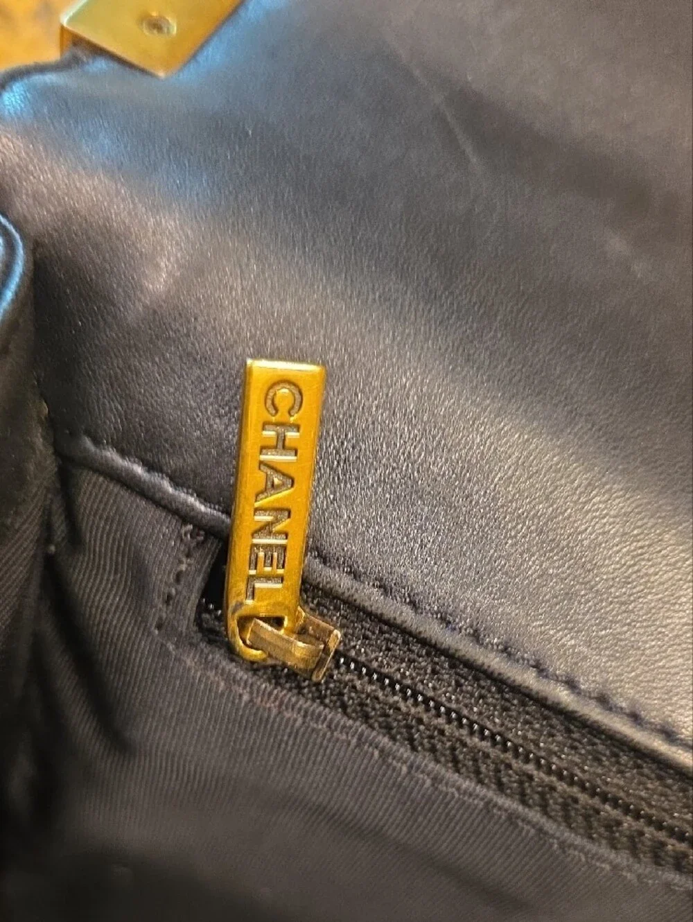 CHANEL Medium Boy Bag Quilted Lambskin Crossbody with Gold Hardware.
